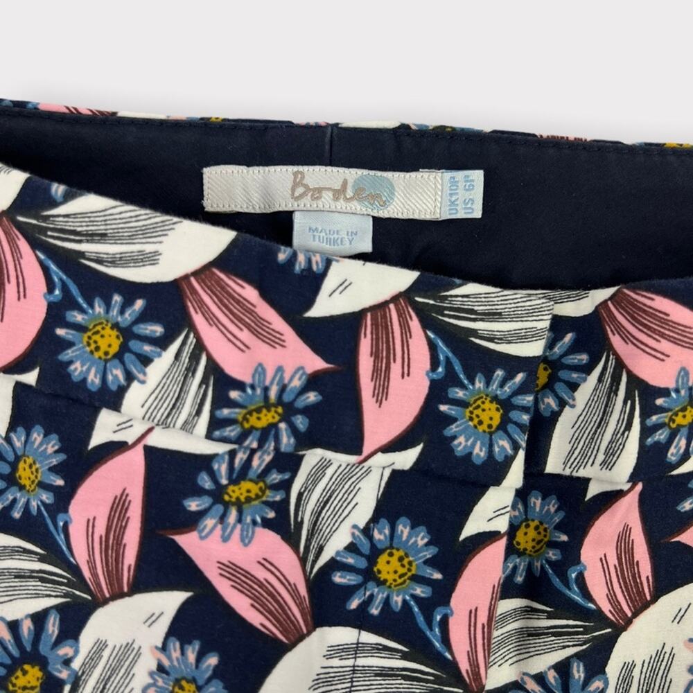 Boden Richmond Floral Crop Pants WM454 Size 6 Petite - Picture 4 of 9